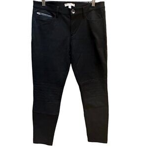 Banana Republic Sloan Pants‎ Flat Front Skinny Tapered Ankle Stretch Blac…